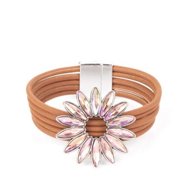 Paparazzi Jewelry Accessories - Astral Adventure - Orange Bracelet - Vintage - Picture 2 of 4